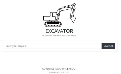 excavator search engine link|excavator website browser.